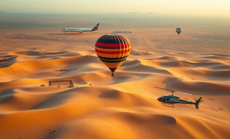 Explore Saudi Arabia by Air: Helicopter & Balloon Tours